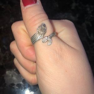Authentic Alex and ani mermaid ring- adjustable